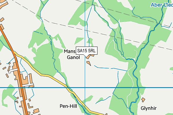 SA15 5RL map - OS VectorMap District (Ordnance Survey)