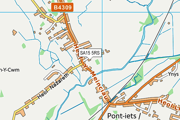 SA15 5RS map - OS VectorMap District (Ordnance Survey)