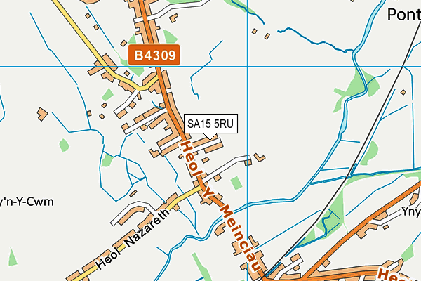 SA15 5RU map - OS VectorMap District (Ordnance Survey)