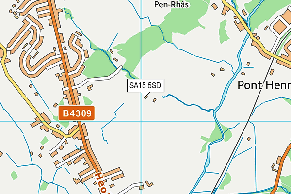 SA15 5SD map - OS VectorMap District (Ordnance Survey)