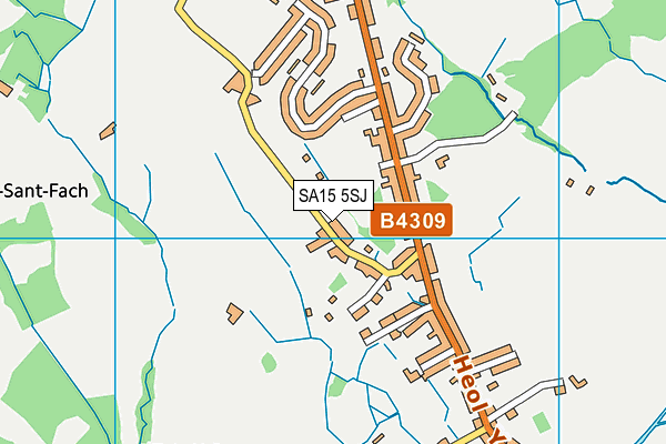 SA15 5SJ map - OS VectorMap District (Ordnance Survey)