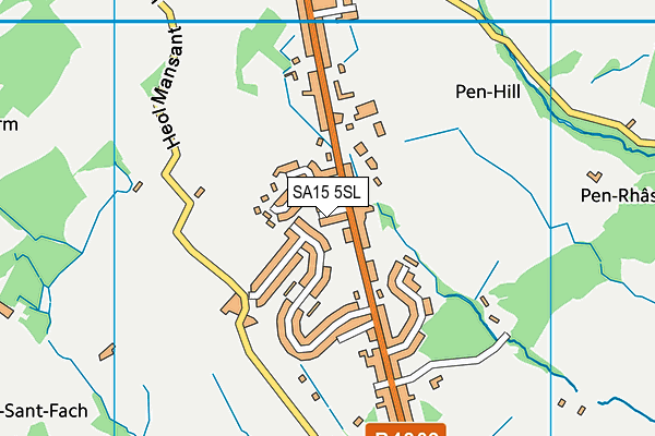 SA15 5SL map - OS VectorMap District (Ordnance Survey)