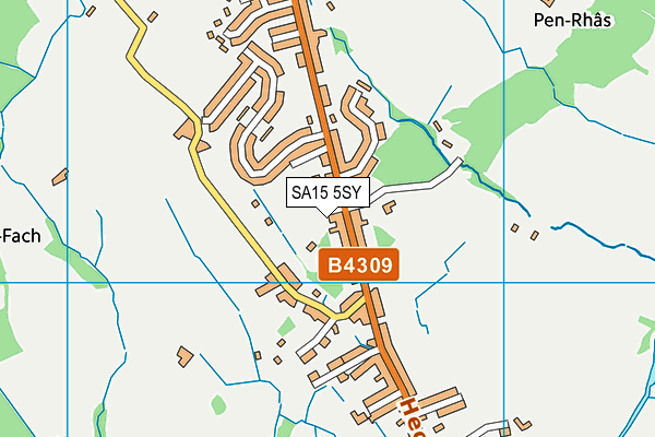 SA15 5SY map - OS VectorMap District (Ordnance Survey)