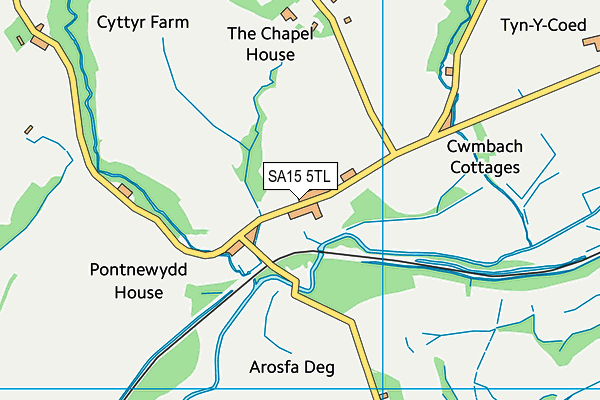 SA15 5TL map - OS VectorMap District (Ordnance Survey)