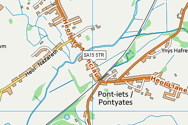 SA15 5TR map - OS VectorMap District (Ordnance Survey)