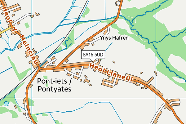 SA15 5UD map - OS VectorMap District (Ordnance Survey)