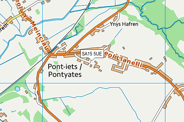 SA15 5UE map - OS VectorMap District (Ordnance Survey)