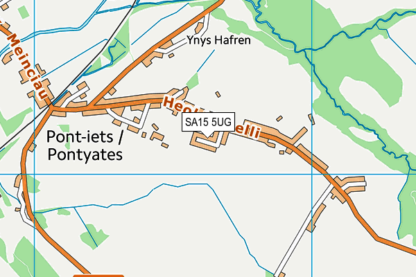 SA15 5UG map - OS VectorMap District (Ordnance Survey)