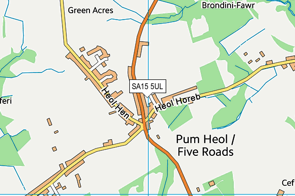 SA15 5UL map - OS VectorMap District (Ordnance Survey)