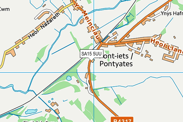 SA15 5UU map - OS VectorMap District (Ordnance Survey)