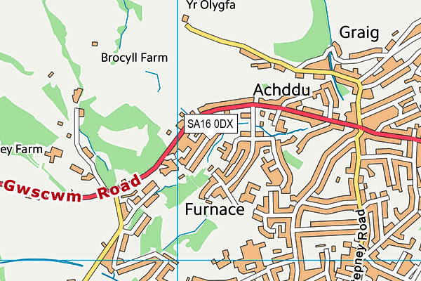 Map of FFYNNONWEN REMEDIES LIMITED at district scale