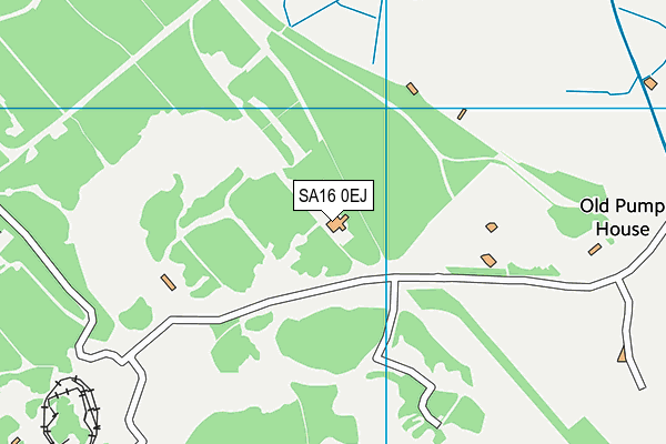 SA16 0EJ map - OS VectorMap District (Ordnance Survey)