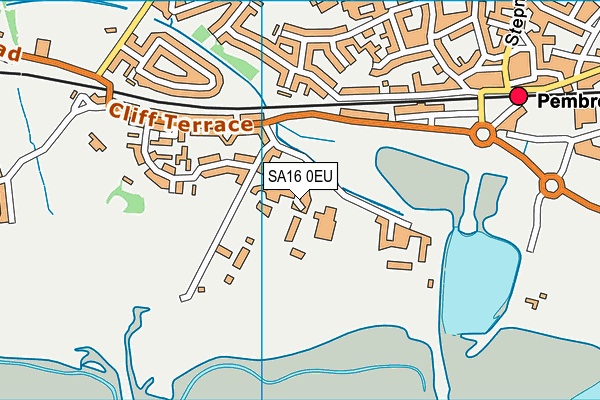 SA16 0EU map - OS VectorMap District (Ordnance Survey)