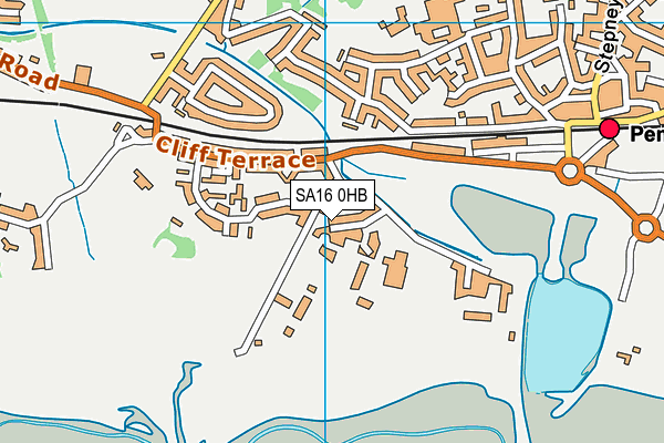 SA16 0HB map - OS VectorMap District (Ordnance Survey)