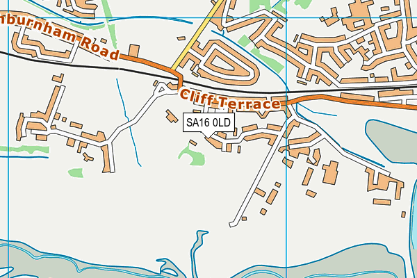 SA16 0LD map - OS VectorMap District (Ordnance Survey)