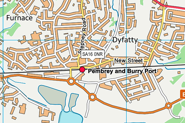 SA16 0NR map - OS VectorMap District (Ordnance Survey)