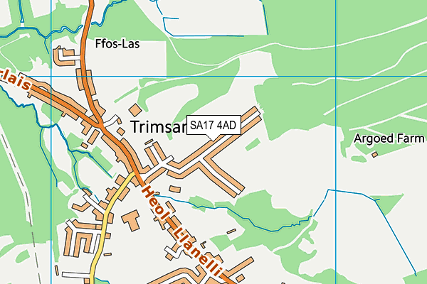 SA17 4AD map - OS VectorMap District (Ordnance Survey)