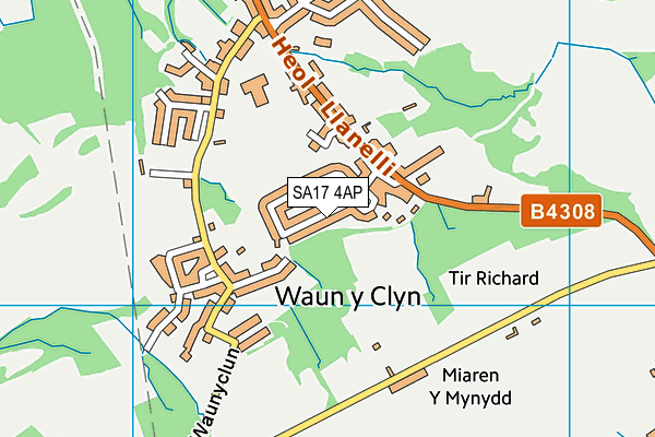 SA17 4AP map - OS VectorMap District (Ordnance Survey)