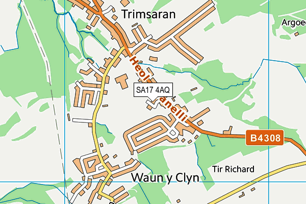 SA17 4AQ map - OS VectorMap District (Ordnance Survey)