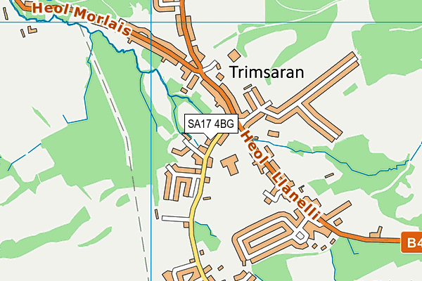 SA17 4BG map - OS VectorMap District (Ordnance Survey)