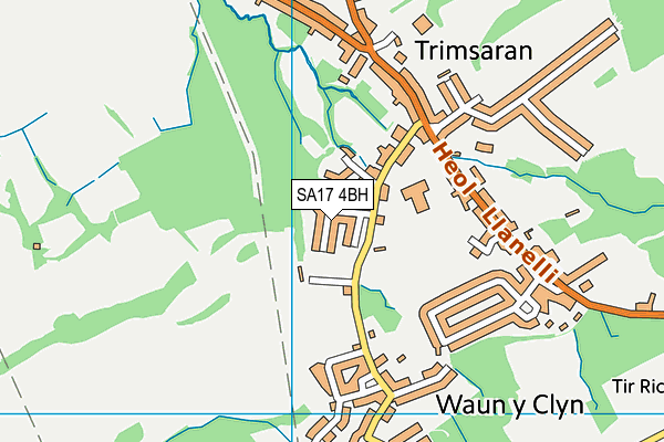 SA17 4BH map - OS VectorMap District (Ordnance Survey)