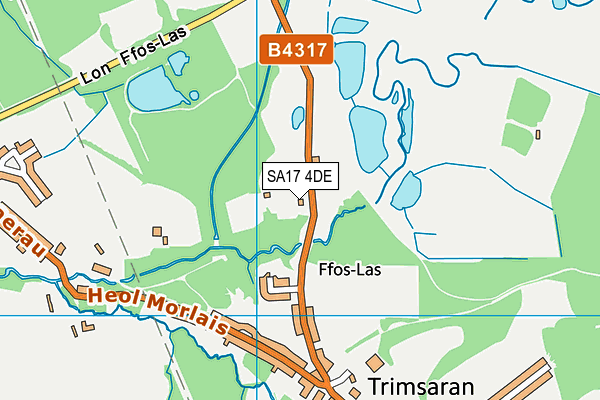 SA17 4DE map - OS VectorMap District (Ordnance Survey)