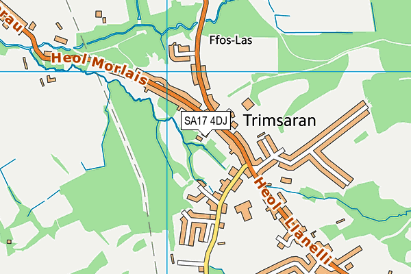 SA17 4DJ map - OS VectorMap District (Ordnance Survey)