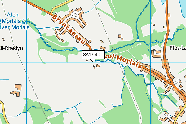SA17 4DL map - OS VectorMap District (Ordnance Survey)