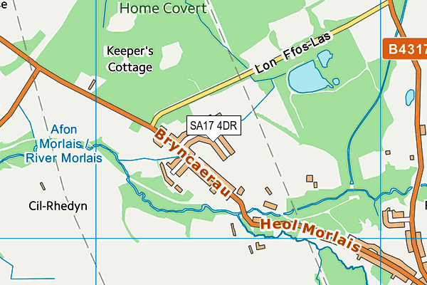 SA17 4DR map - OS VectorMap District (Ordnance Survey)