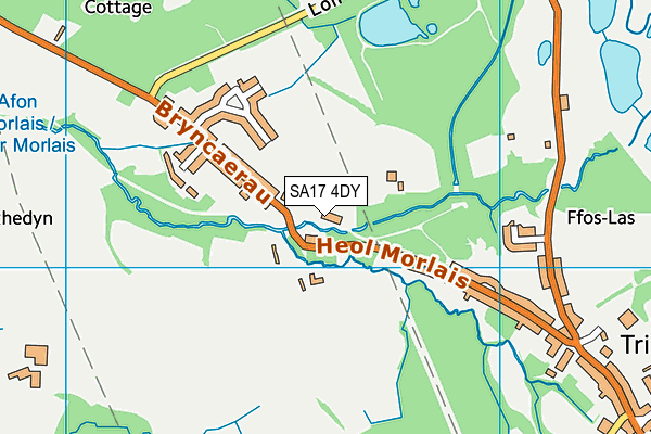 SA17 4DY map - OS VectorMap District (Ordnance Survey)