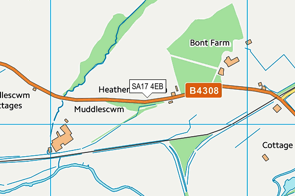 SA17 4EB map - OS VectorMap District (Ordnance Survey)