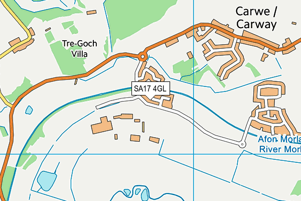 SA17 4GL map - OS VectorMap District (Ordnance Survey)