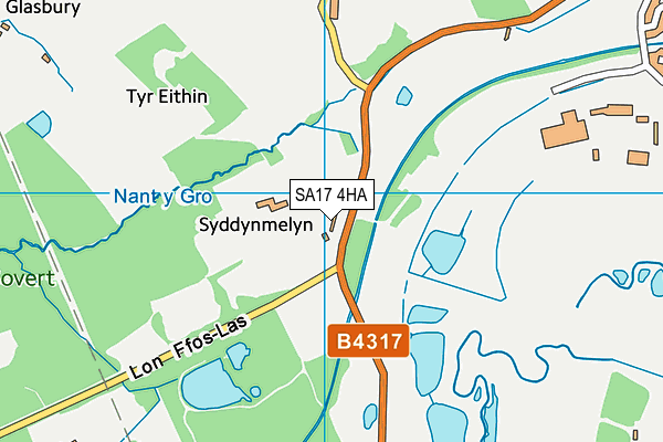 SA17 4HA map - OS VectorMap District (Ordnance Survey)
