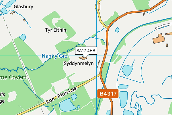 SA17 4HB map - OS VectorMap District (Ordnance Survey)