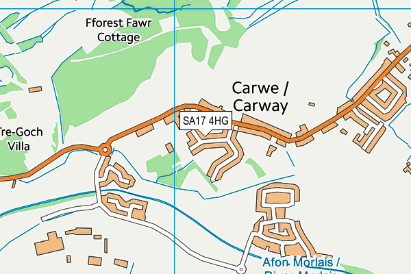 SA17 4HG map - OS VectorMap District (Ordnance Survey)