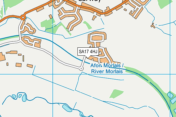 SA17 4HJ map - OS VectorMap District (Ordnance Survey)