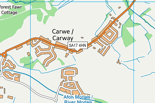 SA17 4HN map - OS VectorMap District (Ordnance Survey)