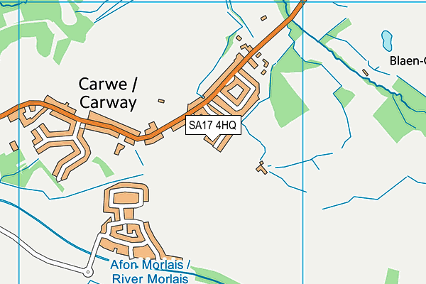 SA17 4HQ map - OS VectorMap District (Ordnance Survey)