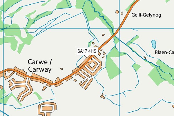 SA17 4HS map - OS VectorMap District (Ordnance Survey)