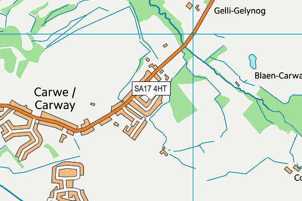 SA17 4HT map - OS VectorMap District (Ordnance Survey)