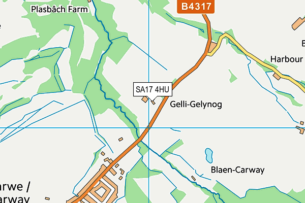 SA17 4HU map - OS VectorMap District (Ordnance Survey)