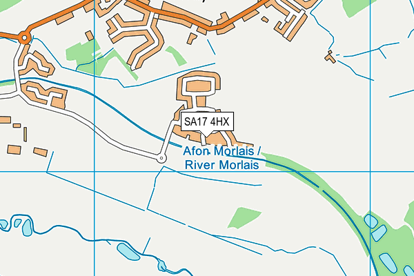 SA17 4HX map - OS VectorMap District (Ordnance Survey)