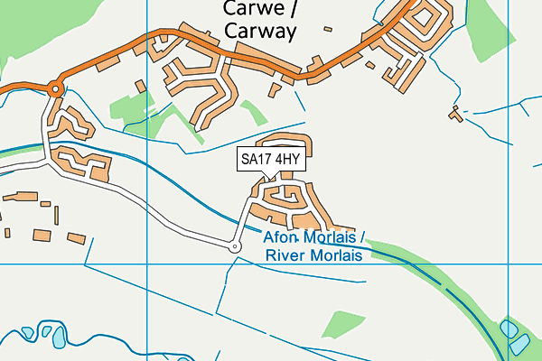 SA17 4HY map - OS VectorMap District (Ordnance Survey)