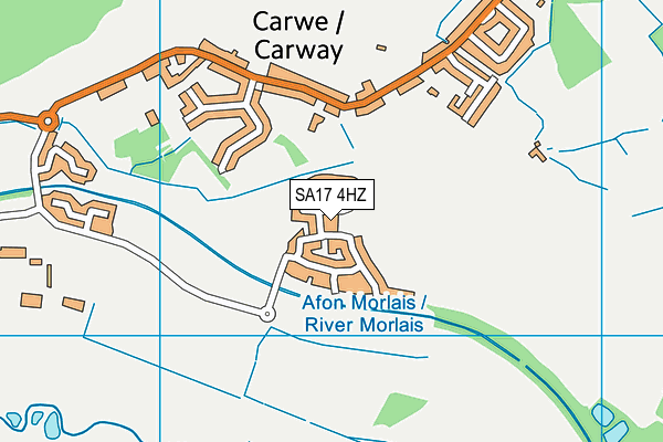 SA17 4HZ map - OS VectorMap District (Ordnance Survey)