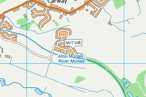 SA17 4JB map - OS VectorMap District (Ordnance Survey)