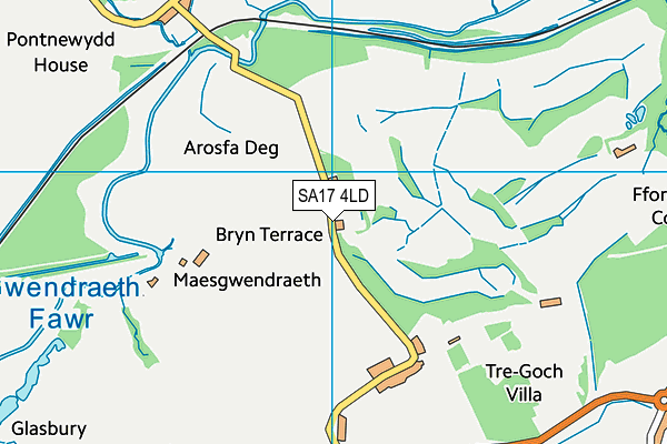 SA17 4LD map - OS VectorMap District (Ordnance Survey)