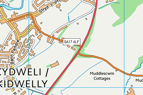 SA17 4LF map - OS VectorMap District (Ordnance Survey)