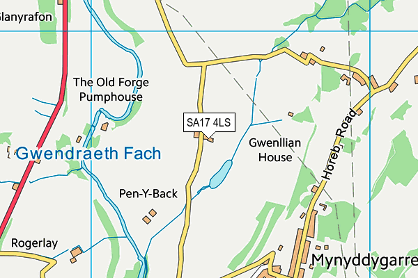 SA17 4LS map - OS VectorMap District (Ordnance Survey)