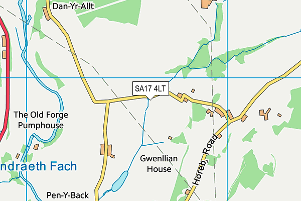 SA17 4LT map - OS VectorMap District (Ordnance Survey)