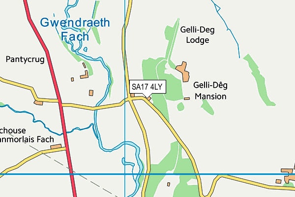SA17 4LY map - OS VectorMap District (Ordnance Survey)